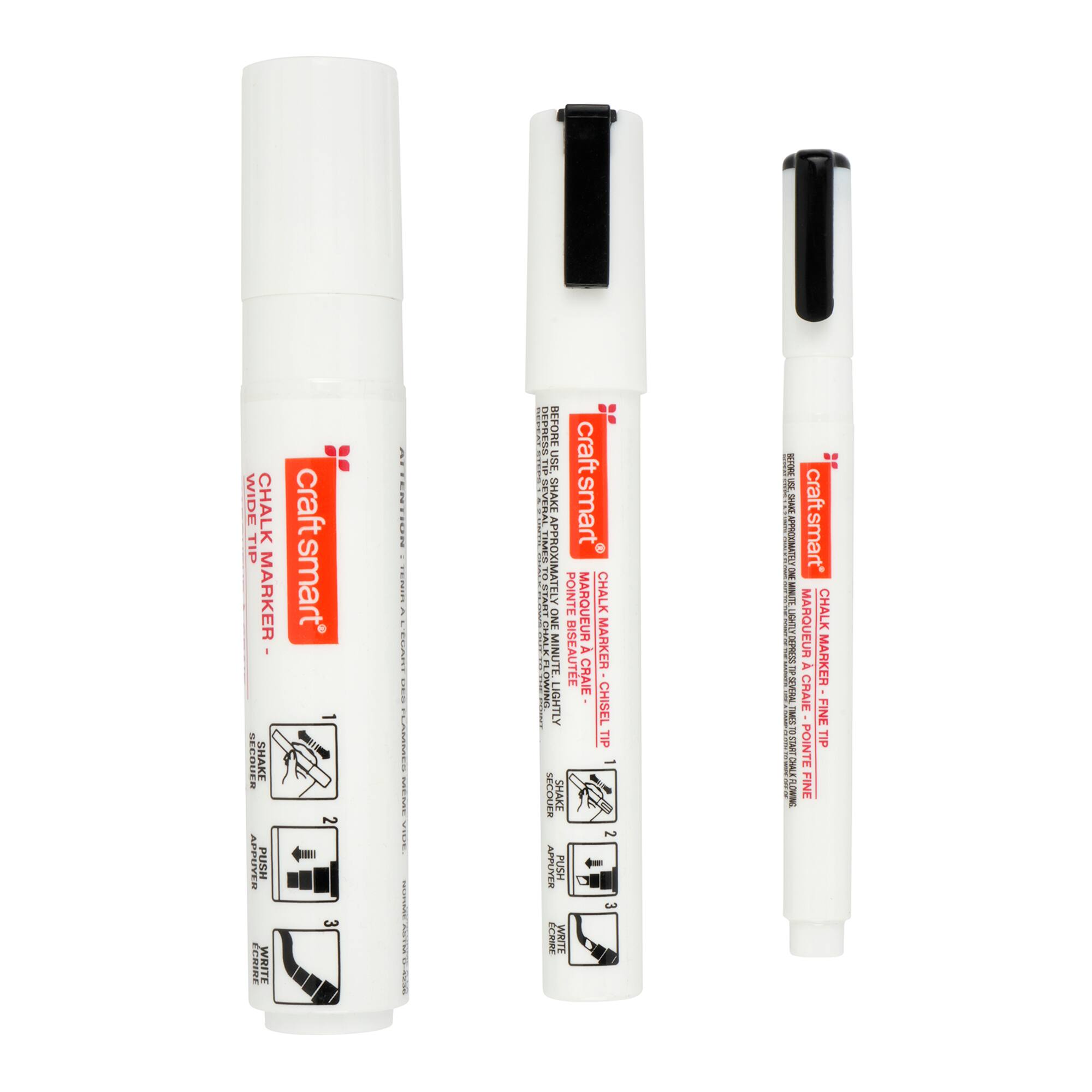 6 Packs: 3 ct. (18 total) White Chalk Markers by Craft Smart®